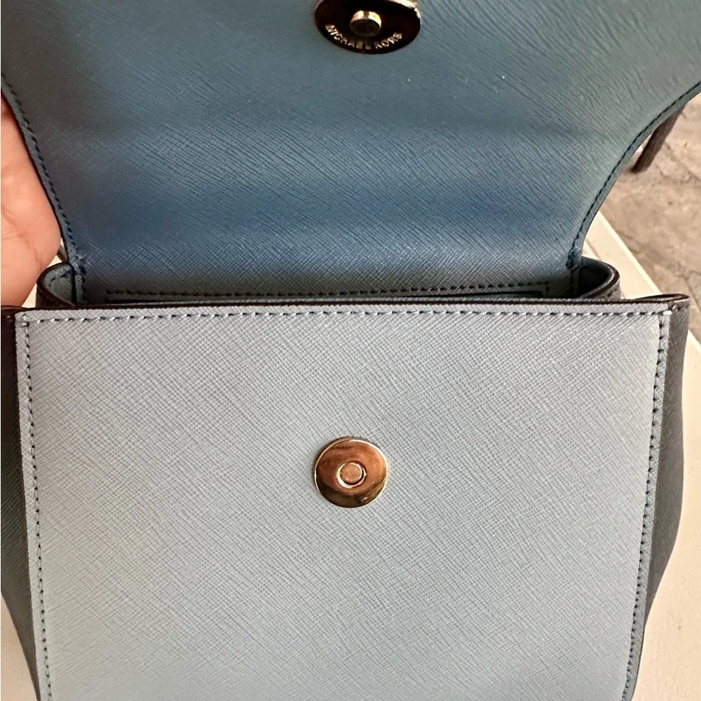 Michael Kors Blue Karla Crossbody - Picture 13 of 15